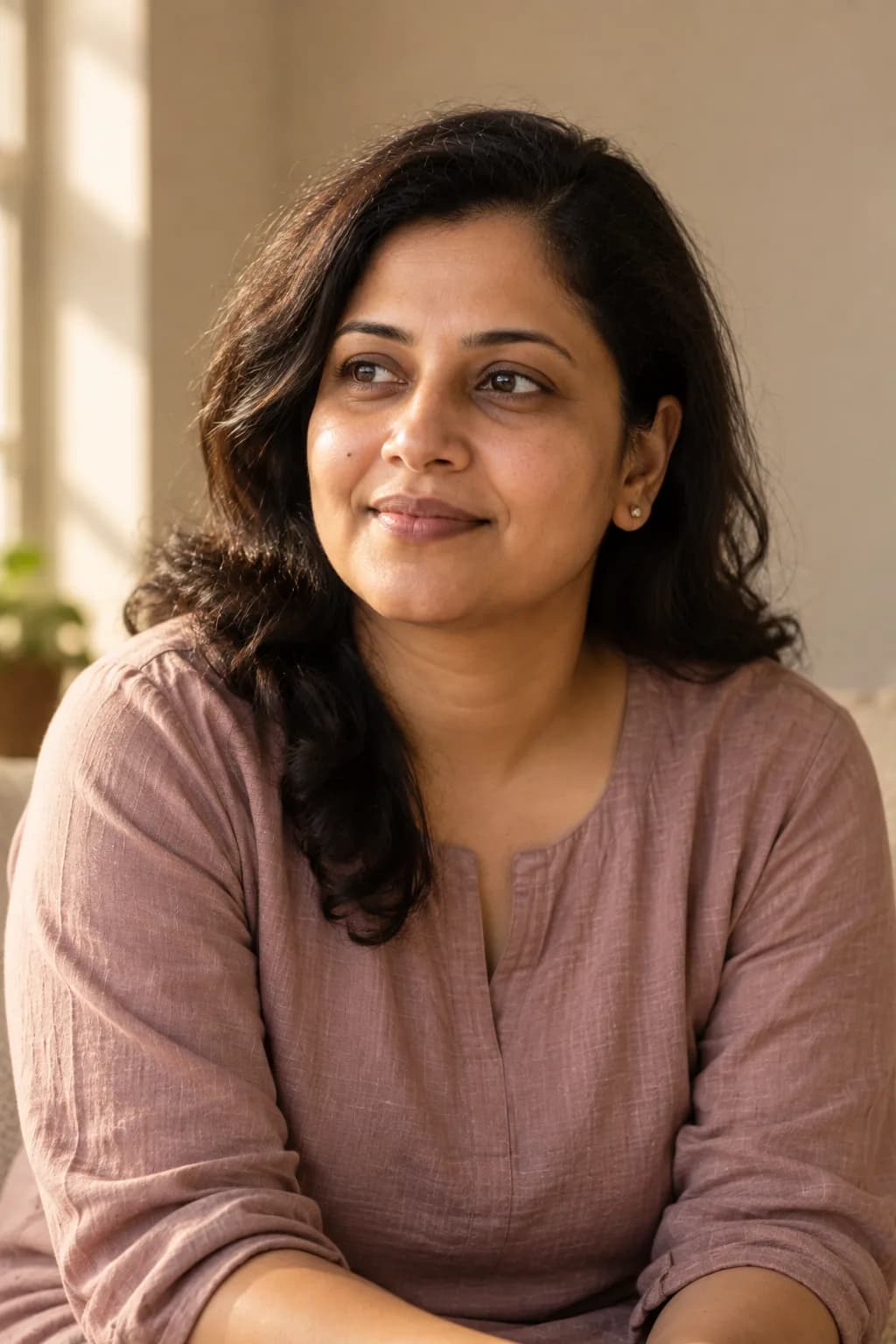 Kavya — portrait, quiet and composed