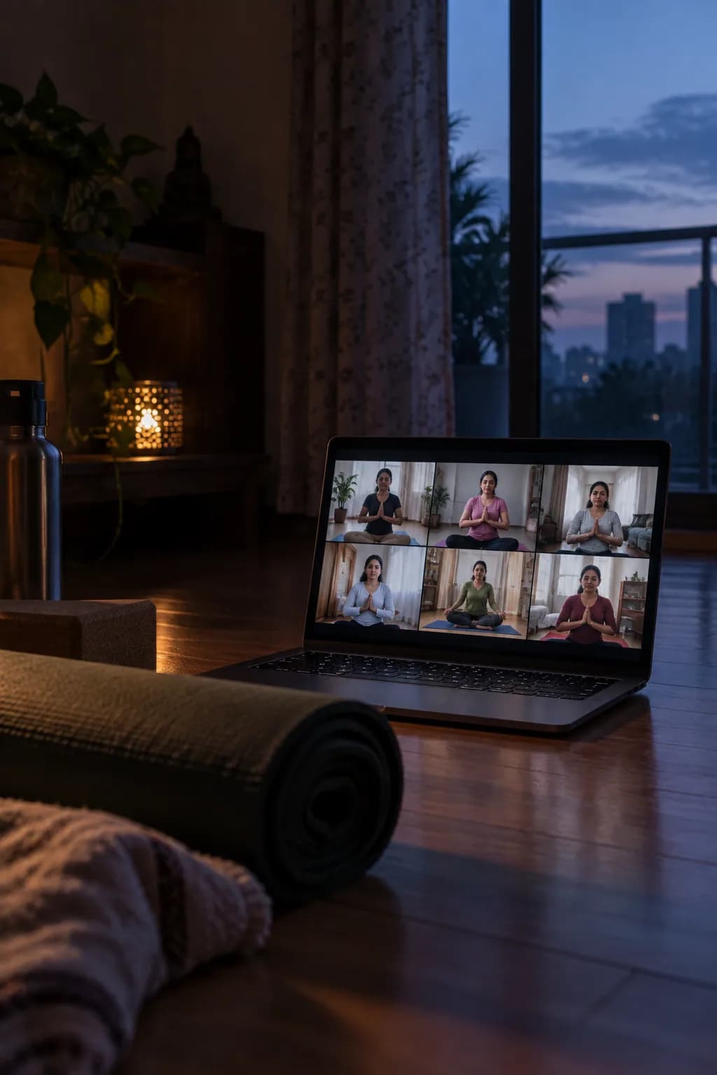 Grid of students on screen during a live 6 AM batch